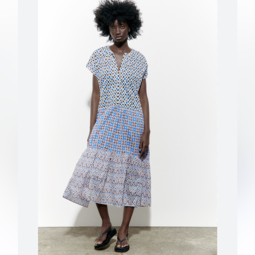 Zara Tiered Midi Dress
